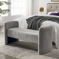 Gepolsterte Polyesterbank mit H-Gestell und modernem Design