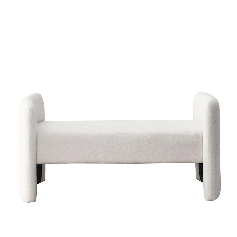 Gepolsterte Polyesterbank mit H-Gestell und modernem Design