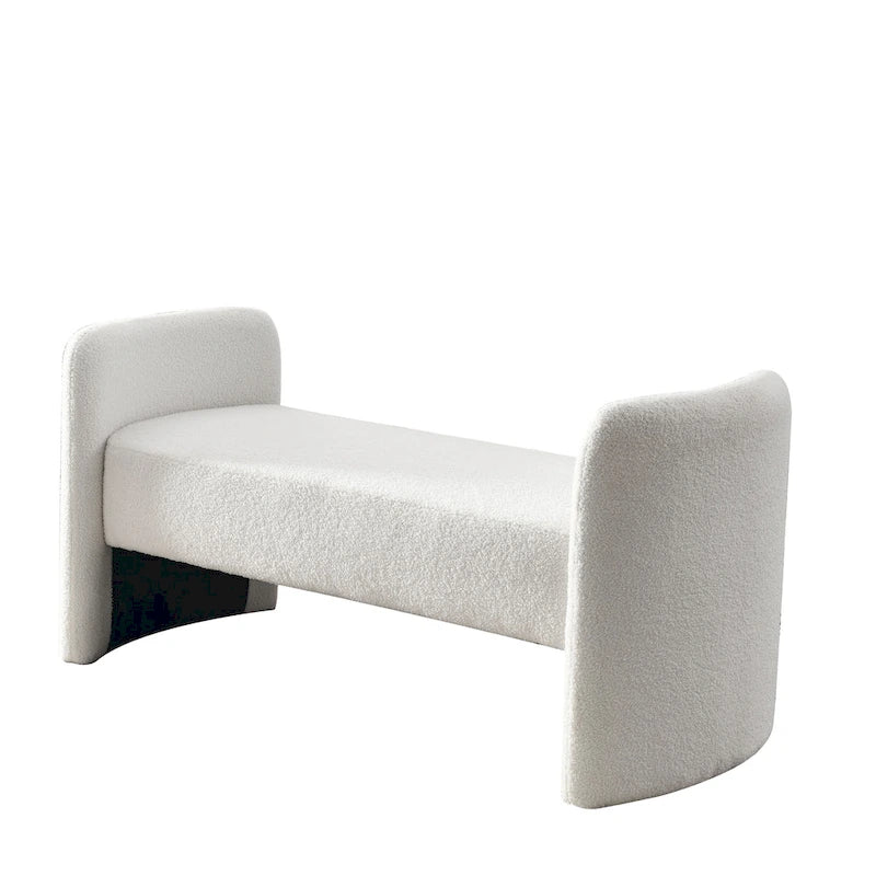 Gepolsterte Polyesterbank mit H-Gestell und modernem Design