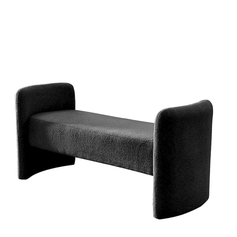 Gepolsterte Polyesterbank mit H-Gestell und modernem Design