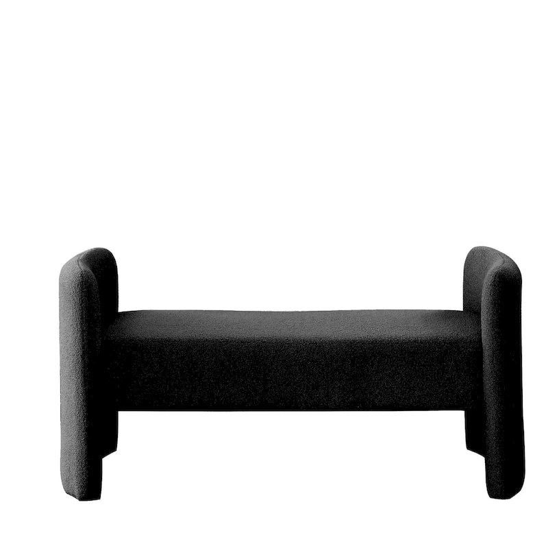 Gepolsterte Polyesterbank mit H-Gestell und modernem Design