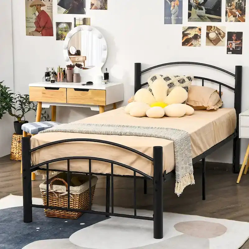 Metall-Plattformbettgestell, erhältlich in Twin-, Full- und Queen-Size