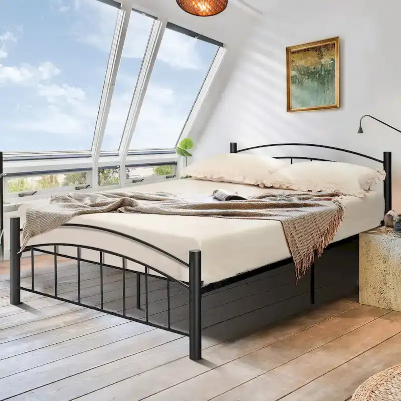 Metall-Plattformbettgestell, erhältlich in Twin-, Full- und Queen-Size