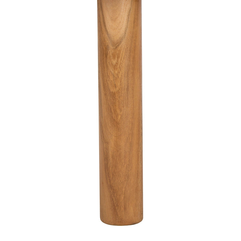 Sitzbank aus Teakholz mit Outdoor-Sitzkissen, 70 x 26 x 19 Inches