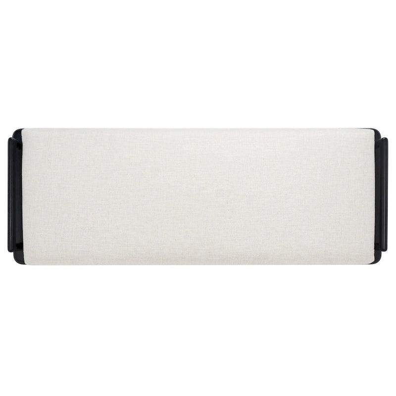 Sitzbank aus Teakholz mit Outdoor-Sitzkissen, 70 x 26 x 19 Inches