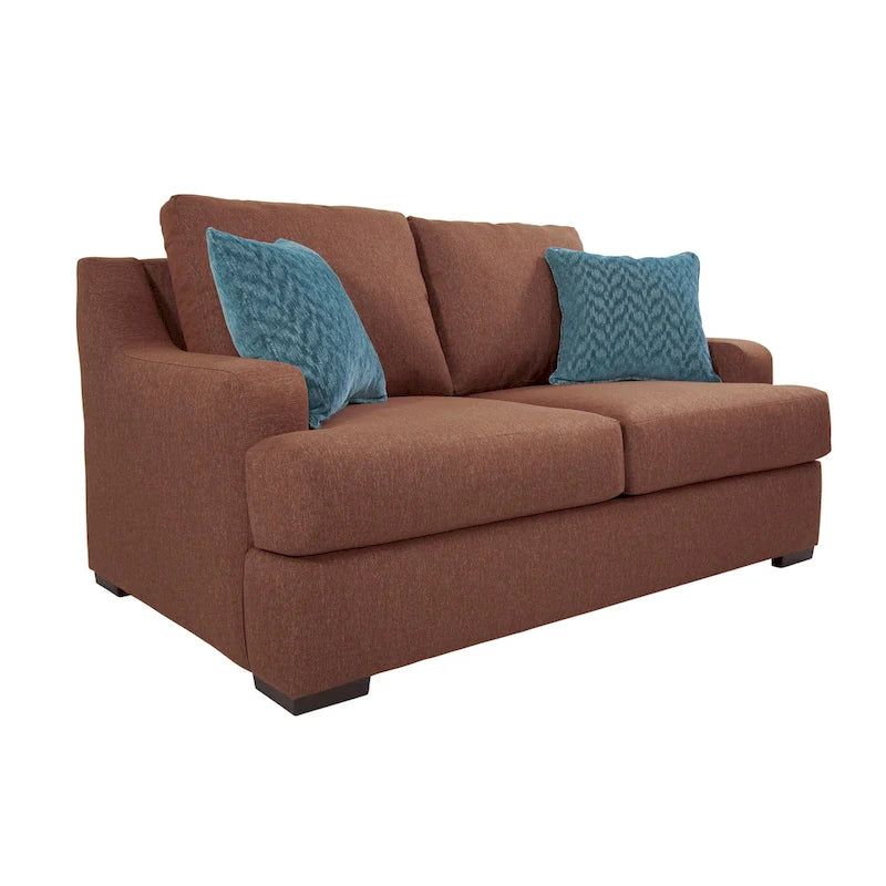 Modern Fabric Loveseat Sofa for Living Room and Bedroom