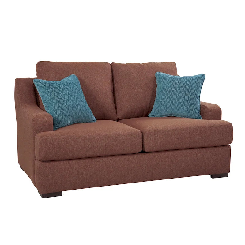 Modern Fabric Loveseat Sofa for Living Room and Bedroom