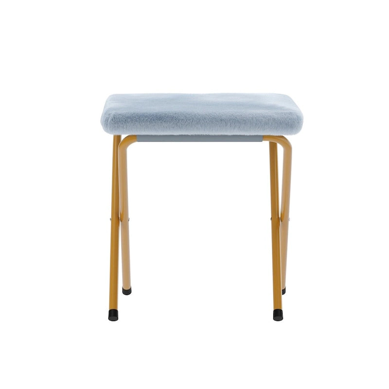 Oversized Folding Upholstered Saucer Chair with Ottoman, No Assembly Required