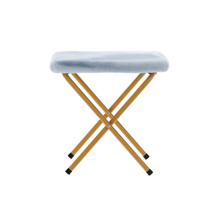 Oversized Folding Upholstered Saucer Chair with Ottoman, No Assembly Required
