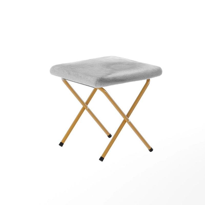 Oversized Folding Upholstered Saucer Chair with Ottoman, No Assembly Required
