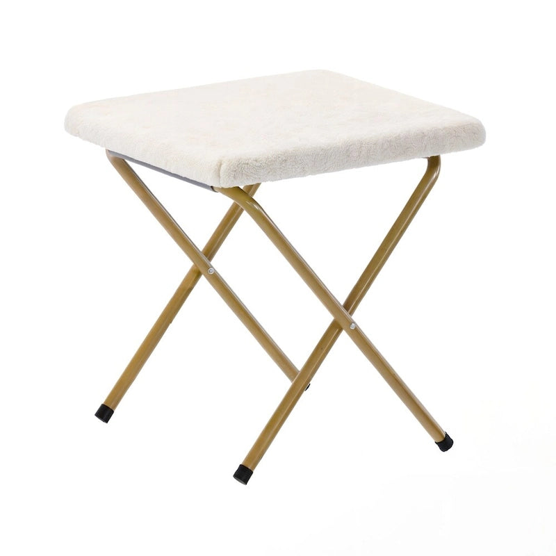 Oversized Folding Upholstered Saucer Chair with Ottoman, No Assembly Required
